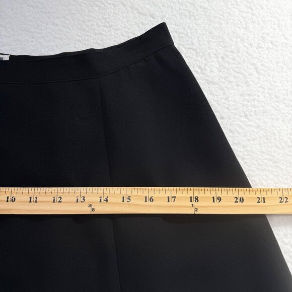 VTG Y2K Atrium 2 Piece Black Skirt Suit Satin Collar Career Whimsigoth Size 8 - Picture 16 of 16